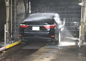 An image of a car getting a wash to discuss caring for your body like your car