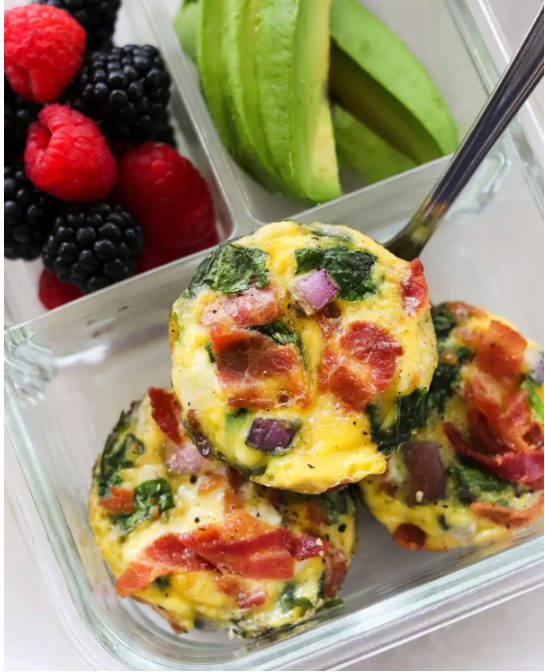 Bacon and Spinach Egg Muffins – Keto & Whole30