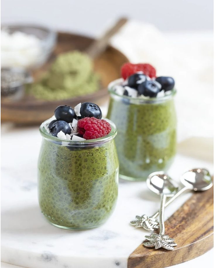 HEALTHY KETO MATCHA CHIA PUDDING