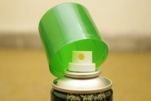 An image of the top of an air freshener can to talk about the dangers of fragrances in different chemical cleaners and other products.