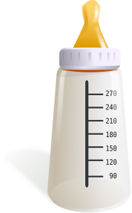 Obraz butelki dla niemowląt, o którym można porozmawiać, gdy w końcu stworzono przepisy mające na celu powstrzymanie BPA od produktów takich jak butelki dla niemowląt.