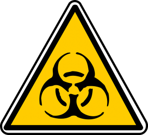 An image of a hazard sign to talk about why toxins are a huge problem.