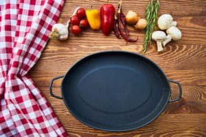 An image of nonstick cookware to talk about the dangers of using these in your kitchen due to the toxins they produce. 