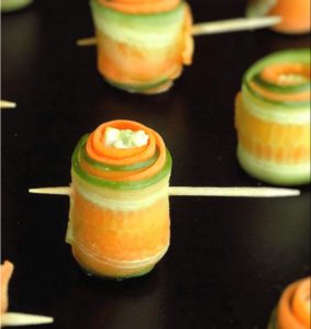 Healthy Carrot Cucumber Rolls