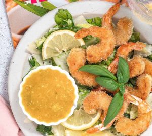 OVEN BAKED COCONUT SHRIMP WITH MANGO SAUCE