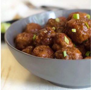 Instant Pot Gluten Free BBQ Turkey Meatballs 