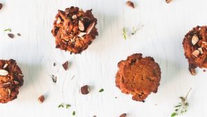 ALMOND THYME SAVOURY SWEET POTATO MUFFINS (WFPB, GF)