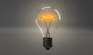 An image of a light bulb to talk about how to be better at critical thinking.
